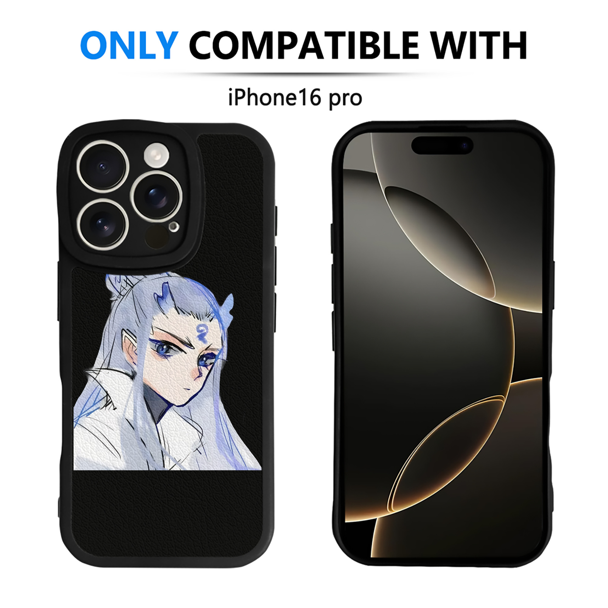 （画像用） Ne Zha 2 ナタ 魔童の大暴れ 【iPhone 16シリーズ対応】シリコンスマホケース（レザー調） 材質：シリコン
